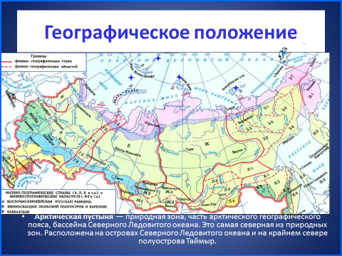 Конспект урока для 4 класса "Суровая Арктика"