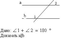 Свойства параллельных прямых, 7 класс