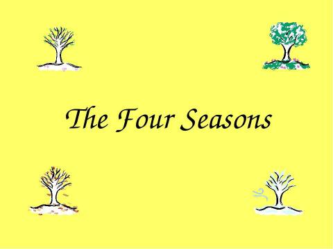 Презентация на тему "The Four Seasons" по английскому языку