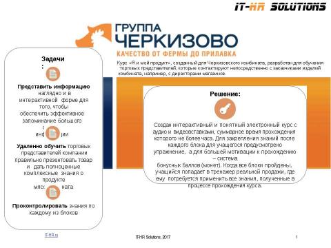 Презентация на тему "Портфолио IT-HR" по шаблонам презентаций