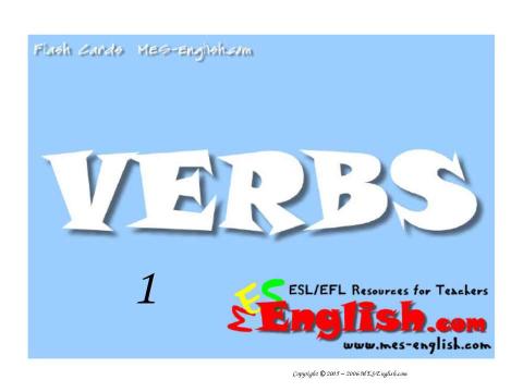 Презентация на тему "Verbs" по английскому языку