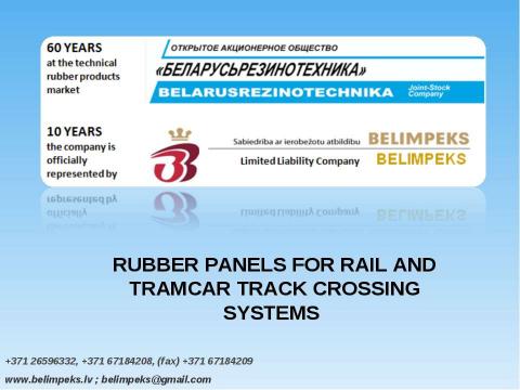 Презентация на тему "Rubber panels" по технологии