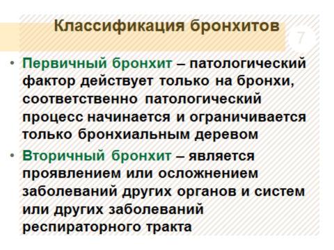 Презентация на тему "Бронхиты у детей" по медицине