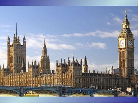 Презентация на тему "The House of Parliament and Westminster Abbey" по английскому языку