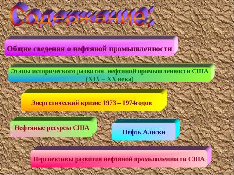 Презентация на тему "Нефть США" по географии