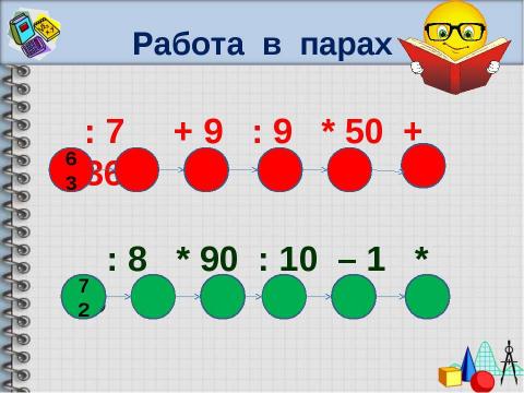 Презентация на тему "Порядок действий" по начальной школе