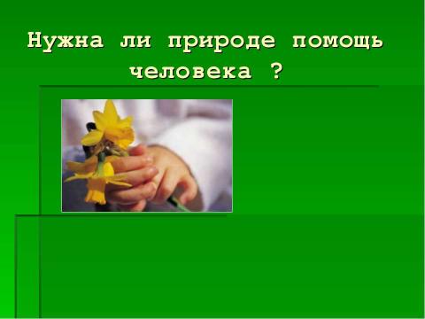 Презентация на тему "Природа и мы" по экологии