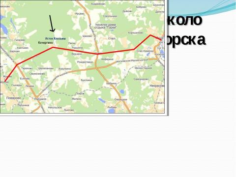 Презентация на тему "Реки Московской области. Клязьма" по окружающему миру