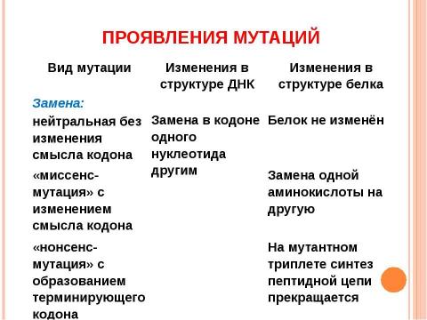 Презентация на тему "Основы молекулярной генетики" по биологии