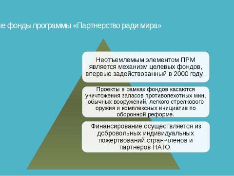 Презентация на тему "Партнерство ради мира" по истории