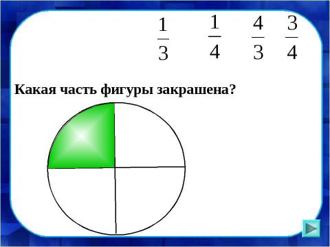 Презентация на тему "Доли числа и величины" по математике