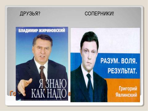 Презентация на тему "Политическая роль избирателя" по обществознанию