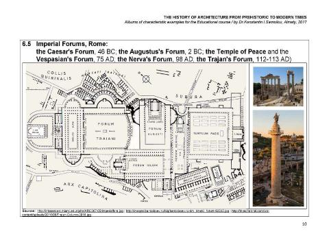 Презентация на тему "THE ANCIENT ROMAN ARCHITECTURE / The history of Architecture from Prehistoric to Modern times: The Album-6 / by Dr. Konstantin I.Samoilov. – Almaty, 2017. – 18 p." по истории