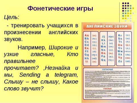 Презентация на тему "Игра как эффективное средство обучения английскому" по английскому языку