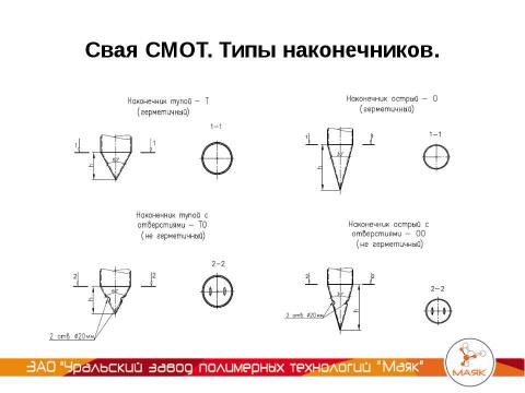 Презентация на тему "УЗПТ Маяк - Свая СМОТ с противопучинной оболочкой ОСПТ" по технологии