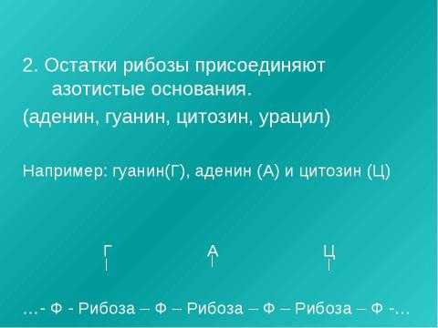 Презентация на тему "Нуклеиновые кислоты 9 класс" по химии