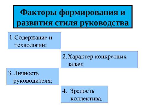 Презентация на тему "Лидерство и стили руководства" по экономике