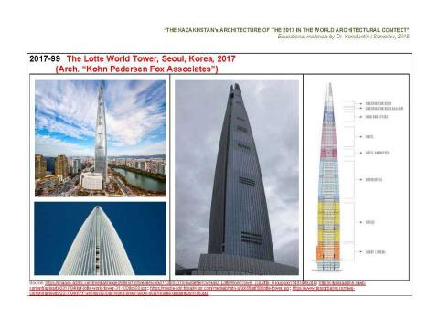 Презентация на тему "The Kazakhstan’s architecture of the 2017 in the World architectural context / The Album of typical examples by Dr. Konstantin I.Samoilov. – Almaty, 2018. – 138 p." по МХК