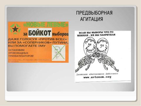 Презентация на тему "Политическая роль избирателя" по обществознанию