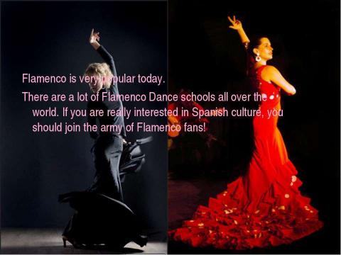 Презентация на тему "Flamenco The dance of the fire" по английскому языку