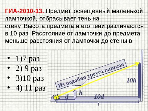 Презентация на тему "Закон прямолинейного распространения света" по физике