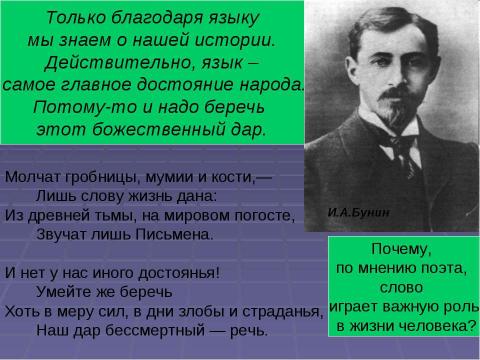 Презентация на тему "Значение языка в жизни человека" по обществознанию