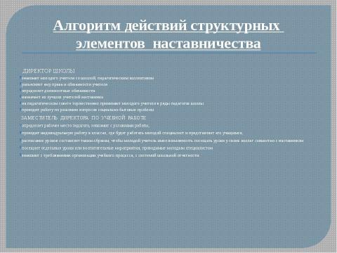 Презентация на тему "Система работы "Школа начинающего специалиста"" по педагогике