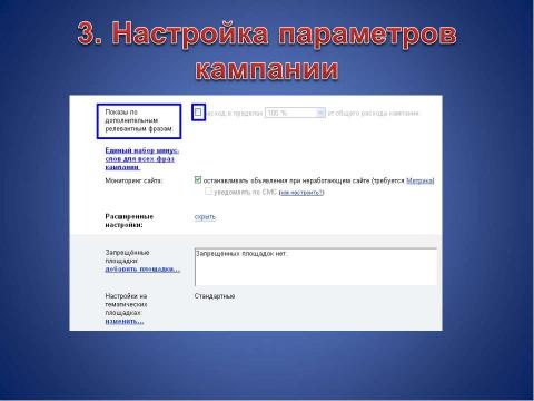 Презентация на тему "Основные понятия контекстной рекламы" по информатике