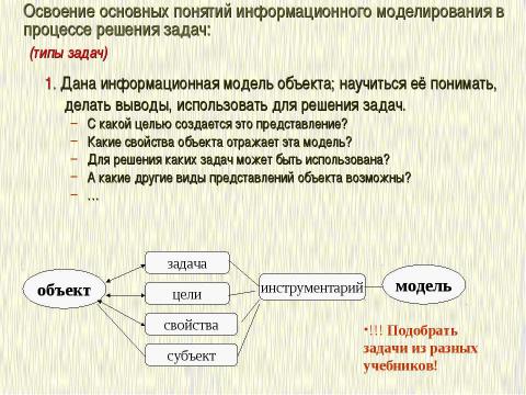 Презентация на тему "Формализация и моделирование в базовом курсе информатики" по информатике