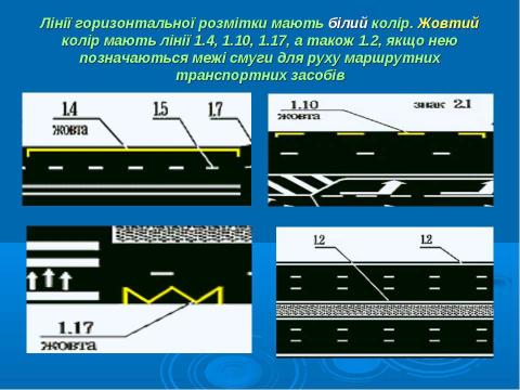 Презентация на тему "Дорожня розмітка" по ОБЖ