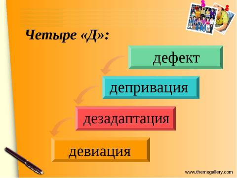 Презентация на тему "Основные категории специальной психологии и коррекционной педагогики. Их краткая характеристика" по педагогике