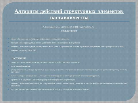 Презентация на тему "Система работы "Школа начинающего специалиста"" по педагогике