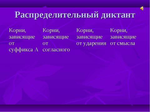 Презентация на тему "Орфограммы в корне" по начальной школе