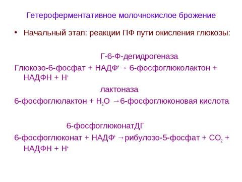 Презентация на тему "Брожения. Типы жизни, основанные на субстратном фосфорилировании" по биологии