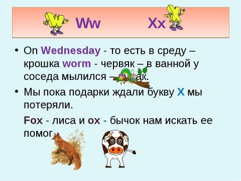 Презентация на тему "Теперь я знаю алфавит" по английскому языку