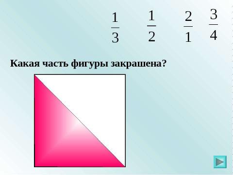 Презентация на тему "Доли. Обыкновенные дроби" по математике