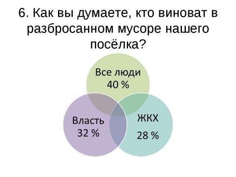 Презентация на тему "Исследование проблемы уборки" по экологии