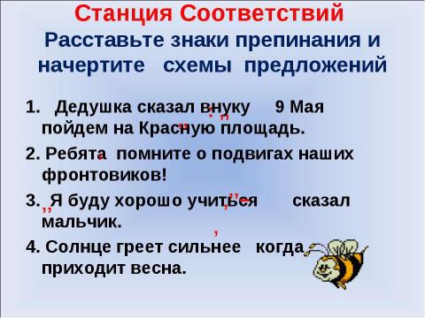 Презентация на тему "Путешествие по стране на такси по пунктам" по русскому языку