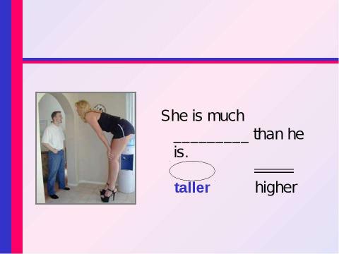 Презентация на тему "Are They Tall or High?" по английскому языку