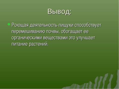 Презентация на тему "Влияние роющей деятельности пищухи на растительный покров степной экосистемы" по экологии