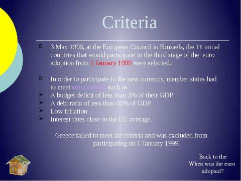 Презентация на тему "The Euro: many countries, one currency" по английскому языку