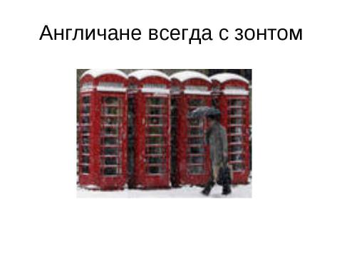 Презентация на тему "Почему англичане любят говорить о погоде" по обществознанию