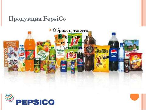 Презентация на тему "Маркетинговые кампании PepsiCo" по экономике