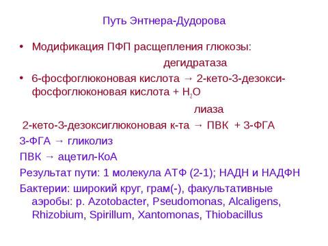 Презентация на тему "Брожения. Типы жизни, основанные на субстратном фосфорилировании" по биологии