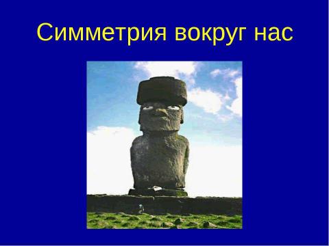 Презентация на тему "Симметрия вокруг нас" по обществознанию