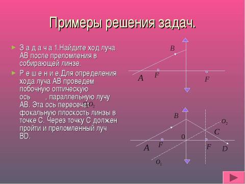 Презентация на тему "Геометрическая оптика (11 класс)" по физике