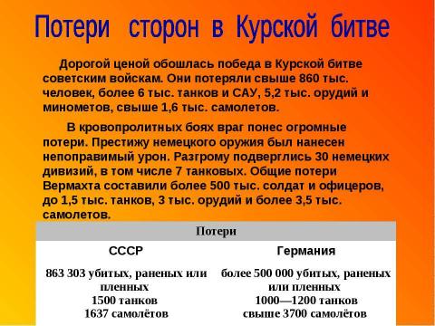 Презентация на тему "Курская дуга" по истории