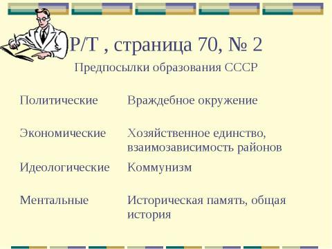 Презентация на тему "Образование СССР. Международное положение СССР в 20-е годы" по педагогике