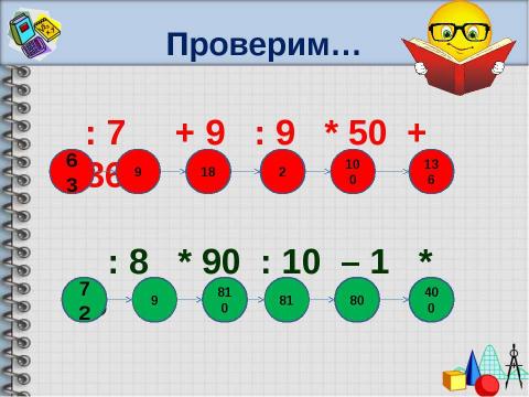 Презентация на тему "Порядок действий" по начальной школе