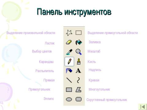 Презентация на тему "Программа «Paint»" по информатике